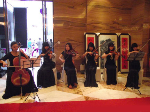 西洋乐器合奏（小提琴，大提琴，钢琴，竖琴和长笛等）