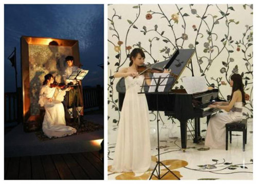 西洋乐器合奏（小提琴，大提琴，钢琴，竖琴和长笛等）２