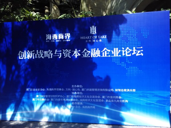 创新战略与资本金融企业论坛背景板