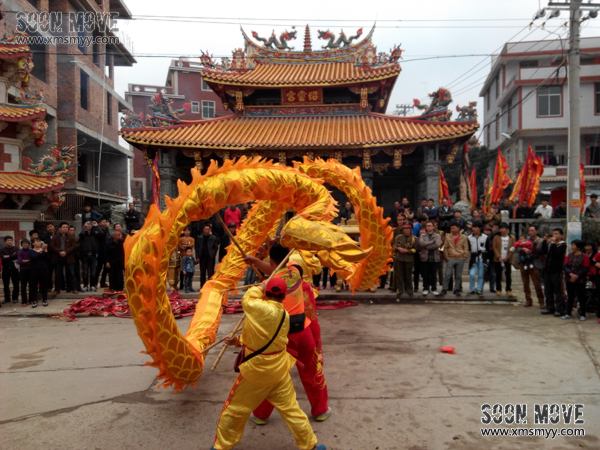 泉州安溪庙会活动舞龙表演 (4)