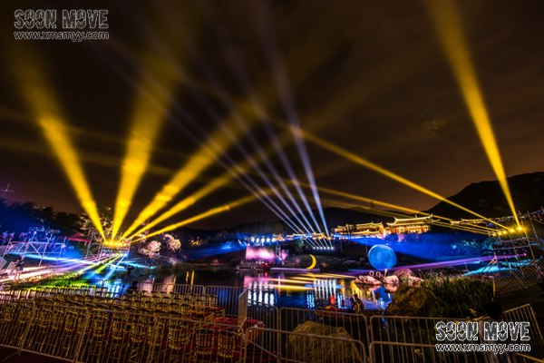 泉州印象紫帽山山水大剧现场灯光效果唯美炫目 