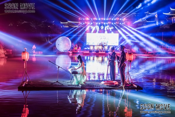 （晚会演出）泉州紫帽山山水大戏唯美灯光秀震撼上演