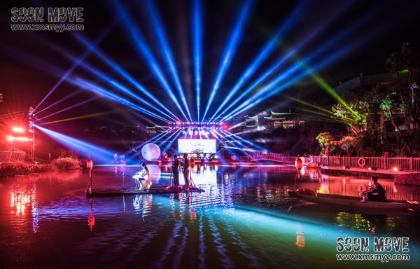 （晚会演出）泉州紫帽山山水大戏唯美灯光秀震撼上演