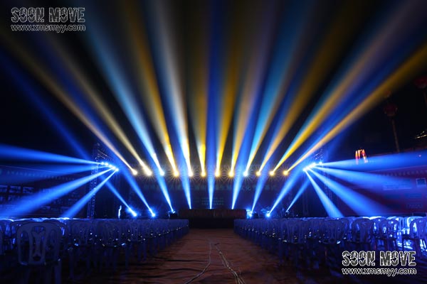 （晚会演出）漳州南靖和溪第二届闽台保生慈济文化节晚会灯光秀震撼上演